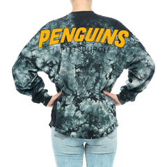 NHL Pittsburgh Penguins Fanatics Women's Crystal-Dye Long Sleeve T-Shirt