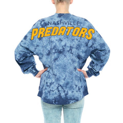 NHL Nashville Predators Fanatics Women's Crystal-Dye Long Sleeve T-Shirt