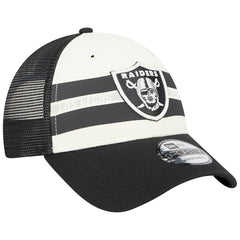 Team Stripe Trucker 9FORTY Snapback Hat - Las Vegas Raiders Hats