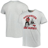 Mike Alstott Homage Unisex Caricature Retired Player Tri-Blend T-Shirt - Tampa Bay Buccaneers T-shirts