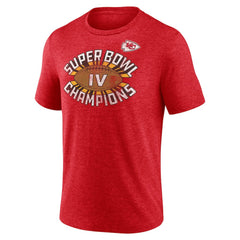 Hometown Old-Fashioned Super Bowl IV s Tri-Blend T-Shirt - Kansas City Chiefs T-shirts