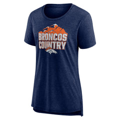 Women's Hometown First Down Tri-Blend T-Shirt - Denver Broncos T-shirts