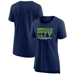 Women's Hometown First Down Tri-Blend T-Shirt - Seattle Seahawks T-shirts
