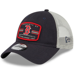 Navy Boston Red Sox New Era Property Trucker 9TWENTY Snapback Hat