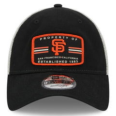 Black San Francisco Giants New Era Property Trucker 9TWENTY Snapback Hat