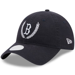 Navy Boston Red Sox New Era Women's Leaves 9TWENTY Adjustable Hat