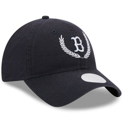 Navy Boston Red Sox New Era Women's Leaves 9TWENTY Adjustable Hat