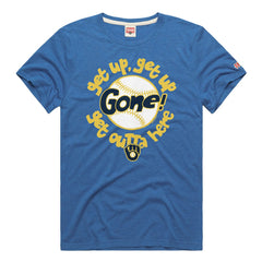 Royal Milwaukee Brewers Homage Hyper Local Tri-Blend T-Shirt
