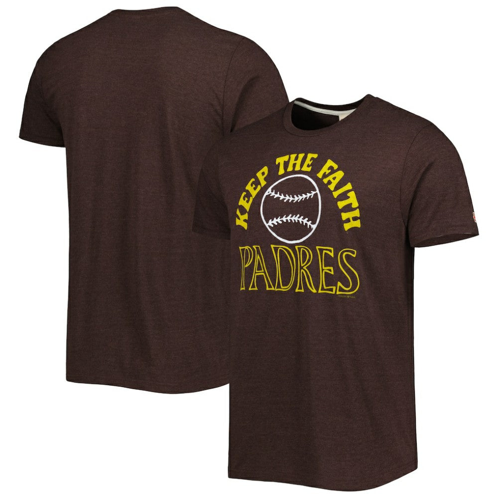 Brown San Diego Padres Homage Hyper Local Tri-Blend T-Shirt
