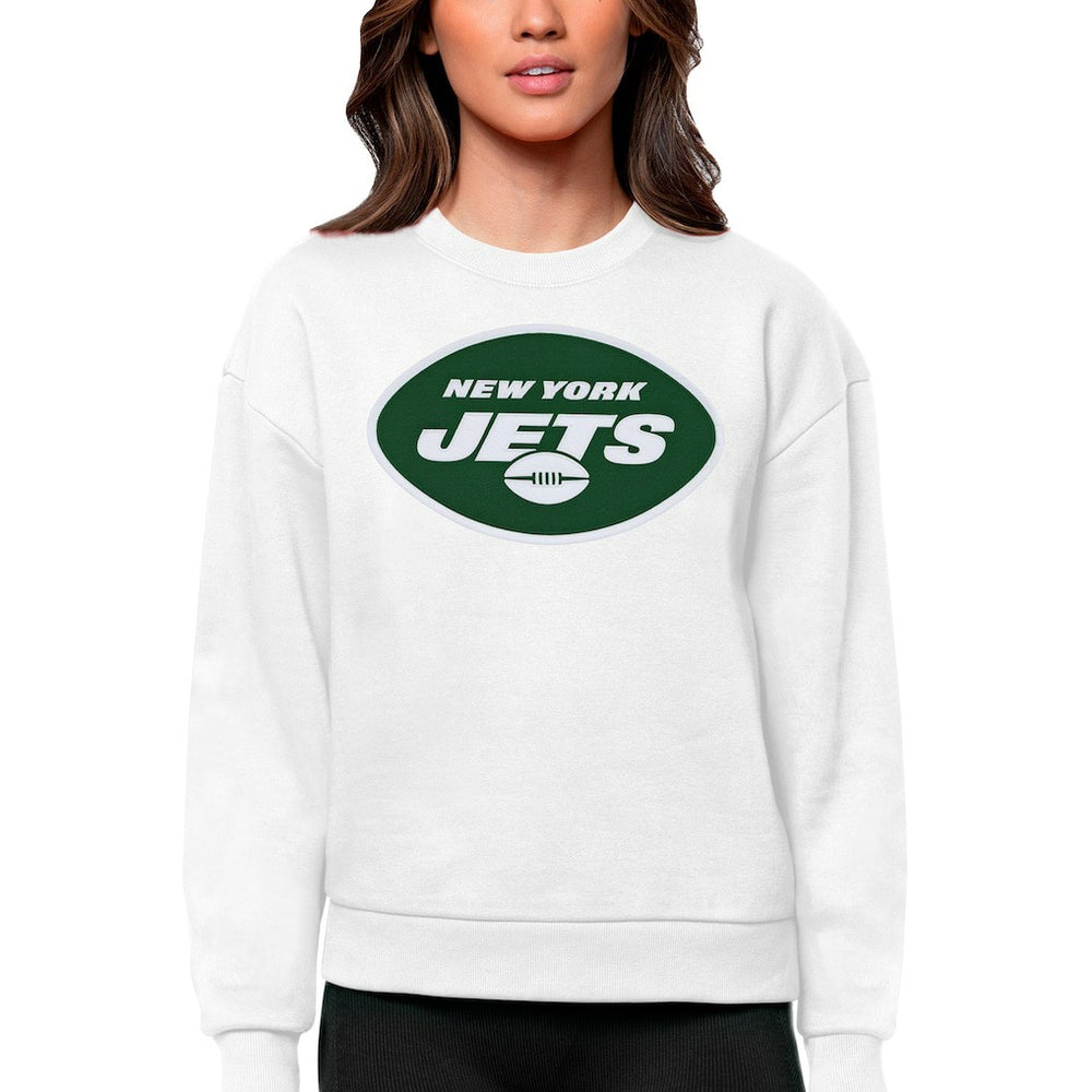 Antigua Women's Victory Logo Pullover Sweatshirt - New York Jets Pullover