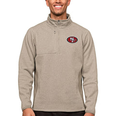 Antigua Course Quarter-Zip Pullover Top - San Francisco 49ers Pullover