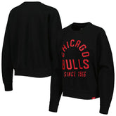 Chicago Bulls Sportiqe Women's Ashlyn Brava Raglan Pullover Sweatshirt