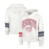 Cream Washington Nationals '47 Women's Harper Pullover Hoodie