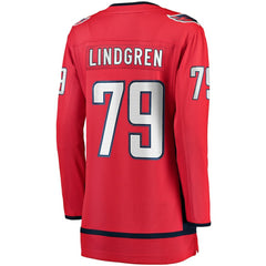 NHL Charlie Lindgren Washington Capitals Fanatics Women's Home Breakaway Player Jersey