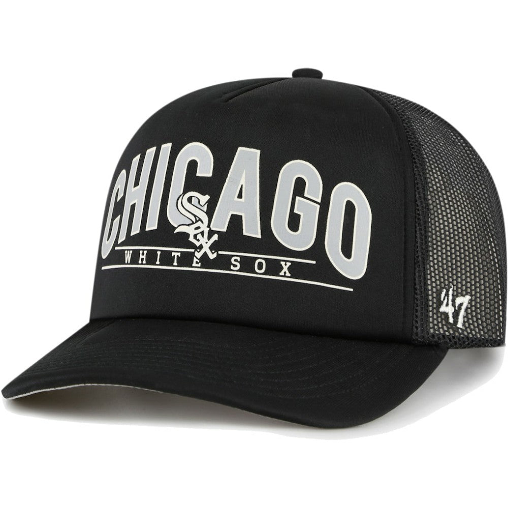 Black Chicago White Sox '47 Backhaul Foam Trucker Snapback Hat