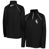 Black Chicago White Sox Stitches Youth Team Raglan Quarter-Zip Jacket