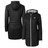 Cutter & Buck Women's Rainier Primaloft Eco Hooded Long Lightweight Coat - Kansas City Chiefs