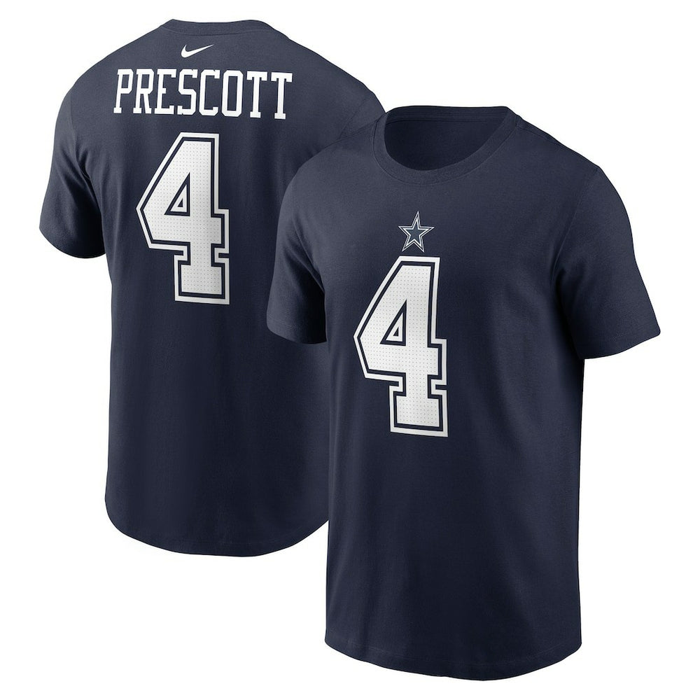 Dak Prescott Player Name & Number T-Shirt - Dallas Cowboys T-shirts