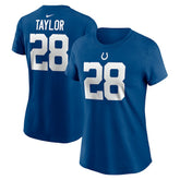 Jonathan Taylor Women's Player Name & Number T-Shirt - Indianapolis Colts T-shirts