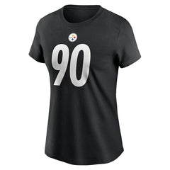 T.J. Watt Women's Player Name & Number T-Shirt - Pittsburgh Steelers T-shirts