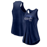 Navy Chicago White Sox Fanatics Women's Simplicity Swing Racerback Scoop Neck Tank Top