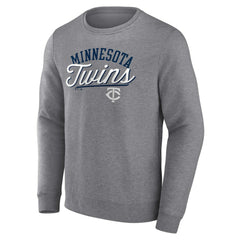 Heather Gray Minnesota Twins Fanatics Simplicity Pullover Sweatshirt