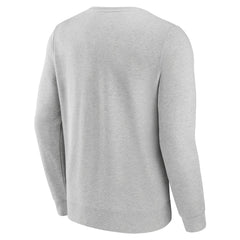 Heather Gray New York Mets Fanatics Simplicity Pullover Sweatshirt