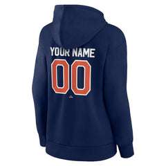 Navy Detroit Tigers Women's Personalized Cooperstown Collection Winning Streak Pullover Hoodie