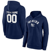 Navy New York Yankees Women's Personalized Cooperstown Collection Winning Streak Pullover Hoodie