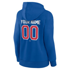 Royal Texas Rangers Women's Personalized Cooperstown Collection Winning Streak Pullover Hoodie