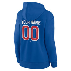 Royal Chicago Cubs Women's Personalized Team Winning Streak Pullover Hoodie