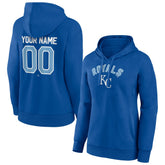 Royal Kansas City Royals Women's Personalized Team Winning Streak Pullover Hoodie