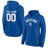 Royal Los Angeles Dodgers Women's Personalized Team Winning Streak Pullover Hoodie