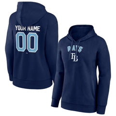 Navy Tampa Bay Rays Women's Personalized Team Winning Streak Pullover Hoodie