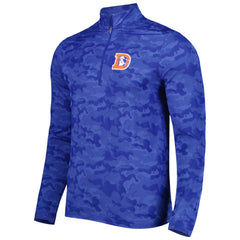 Antigua Brigade Throwback Quarter-Zip Top - Denver Broncos Tops