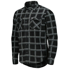 Antigua Industry Flannel Button-Up Shirt Jacket - Las Vegas Raiders Jackets