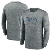 Sideline Team Velocity Performance Long Sleeve T-Shirt - Tennessee Titans T-shirts