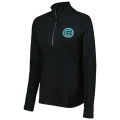 Black Chicago Cubs Levelwear Women's Energy Quarter-Zip Jacket