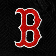 Black Boston Red Sox Levelwear Women's Verse Asymmetrical Raglan Tri-Blend Quarter-Zip Jacket