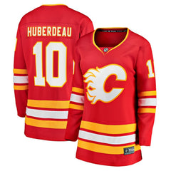 NHL Jonathan Huberdeau Calgary Flames Fanatics Women's Home Breakaway Player Jersey