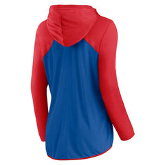 Royal/Red Chicago Cubs Fanatics Women's Forever Fan Full-Zip Hoodie Jacket