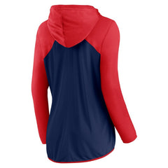 Navy/Red Atlanta Braves Fanatics Women's Forever Fan Full-Zip Hoodie Jacket