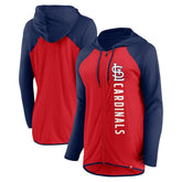 Red/Navy St. Louis Cardinals Fanatics Women's Forever Fan Full-Zip Hoodie Jacket