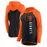 Black/Orange San Francisco Giants Fanatics Women's Forever Fan Full-Zip Hoodie Jacket