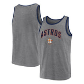 Heather Gray Houston Astros Fanatics Primary Tank Top