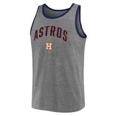 Heather Gray Houston Astros Fanatics Primary Tank Top