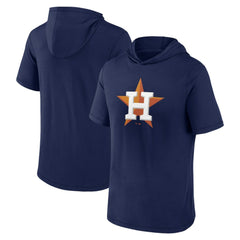 Navy Houston Astros Fanatics Short Sleeve Hoodie T-Shirt
