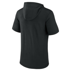 Black San Francisco Giants Fanatics Short Sleeve Hoodie T-Shirt