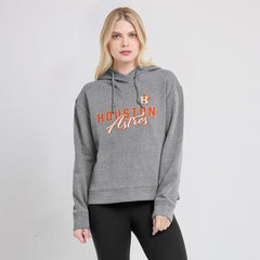 Heather Gray Houston Astros Fanatics Women's Script Favorite Lightweight Pullover Hoodie