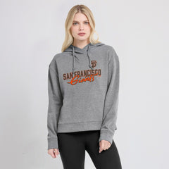 Heather Gray San Francisco Giants Fanatics Women's Script Favorite Lightweight Pullover Hoodie